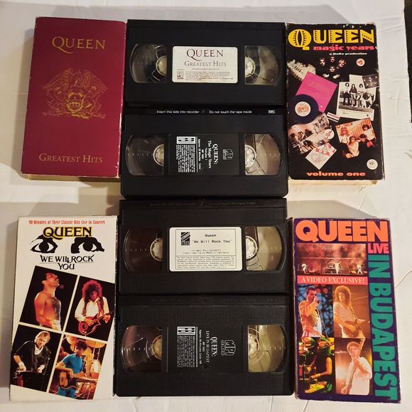 Queen VHS Lot - Greatest Hits, We Will Rock You, Magic Years, Live in Budapest - Picture 12 of 14